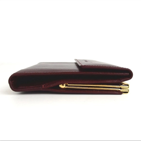 Christian Dior Burgundy Leather Wallet - Picture 4 of 10
